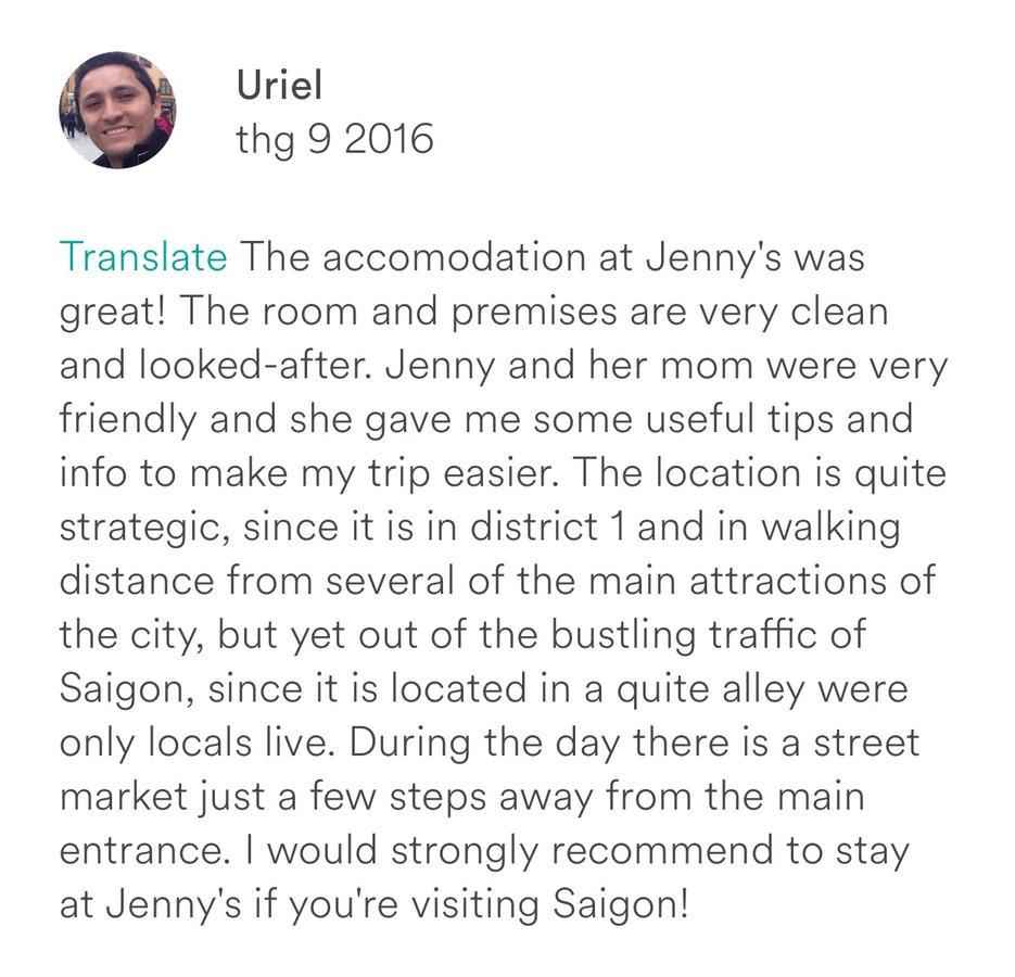 Jenny'S Place 1 Хошимин Экстерьер фото